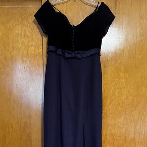 Deep Purple Off The Shoulder Dress